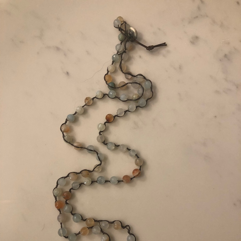 Can double up as wrap bracelet or necklace opal